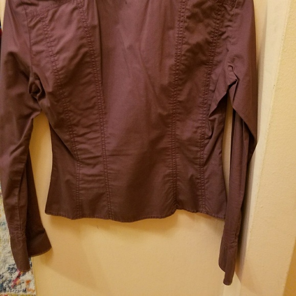 Mexx cotton purple blouse with frog-like closure s - Picture 2 of 2